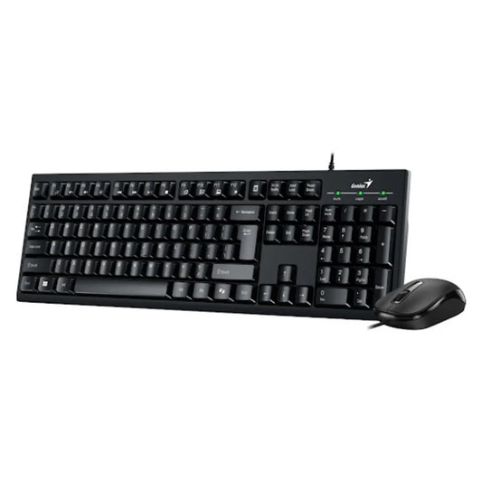 TECLADO GENIUS + MOUSE KM-100SE AI COPILOT USB NEGRO