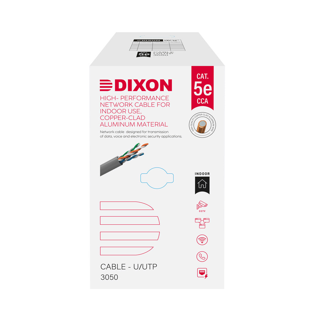 CABLE DE RED CAT-5e DIXON 3050 – ROLLO 305 m CCA