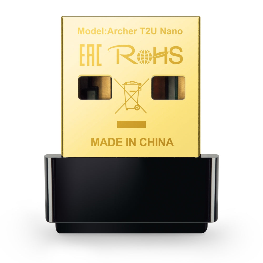 ADAPTADOR USB TP-LINK AC600 DOBLE BANDA T2U NANO