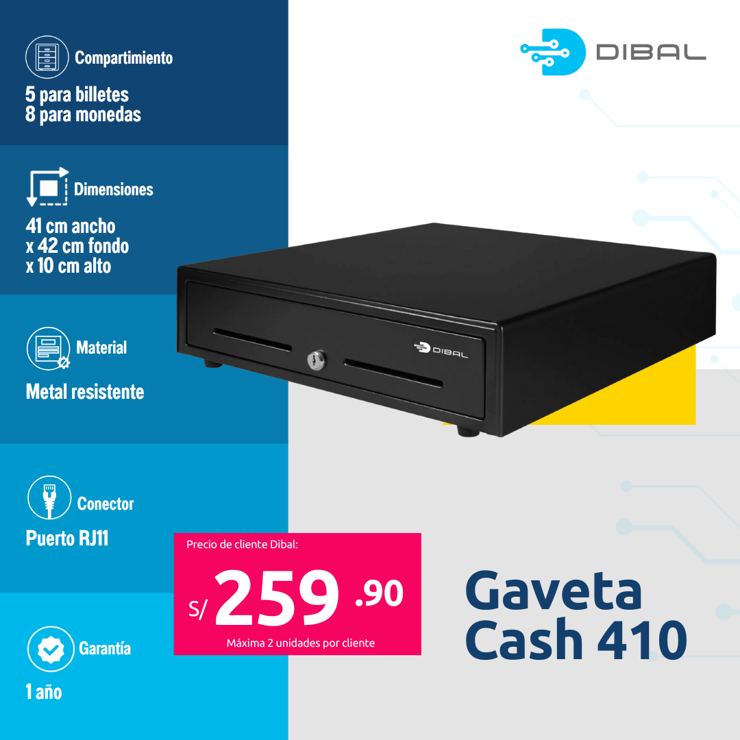 GAVETA DE DINERO POS D 410 LARGE